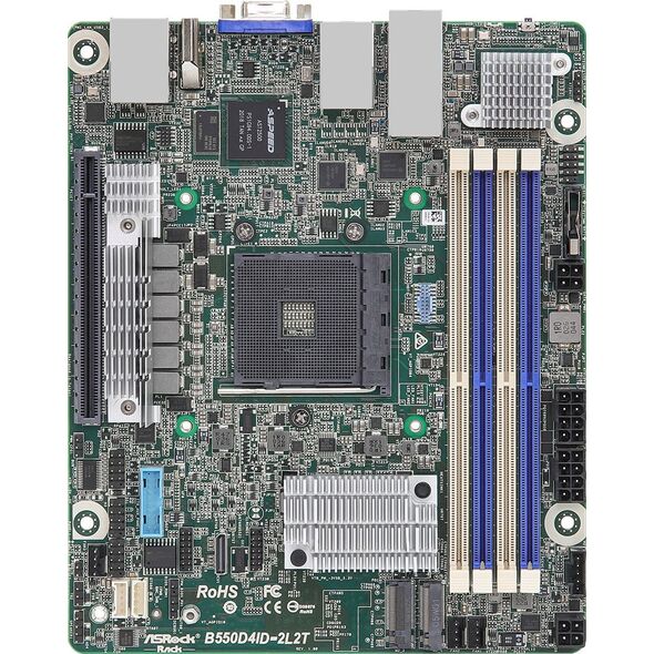ASRock ASRock Mainboard B550D4ID-2L2T mini-ITX Sockel AM4 Single