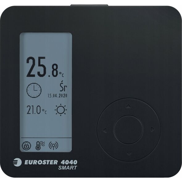 Euroster Programowany regulator temperatury Euroster 4040 SMART, kolor czarny