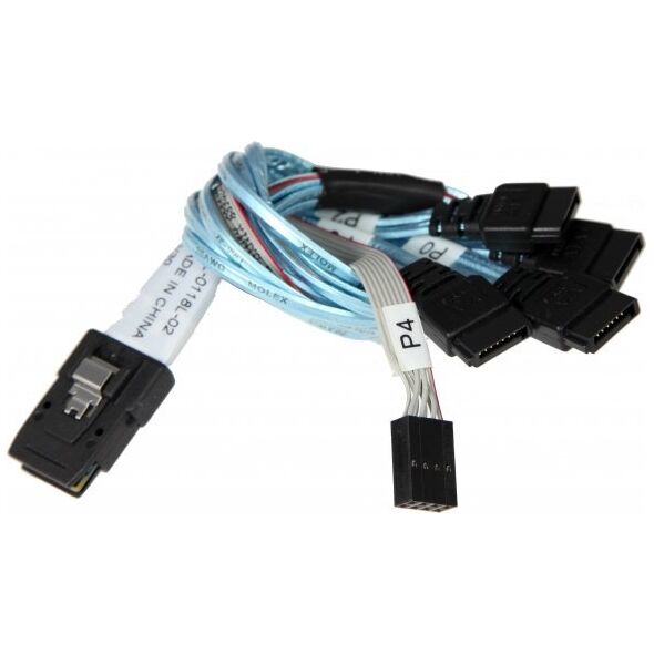 SuperMicro Supermicro Kabel CBL-0118L-02 Multilane Breakout SFF8087 auf 4x SATA 23cm