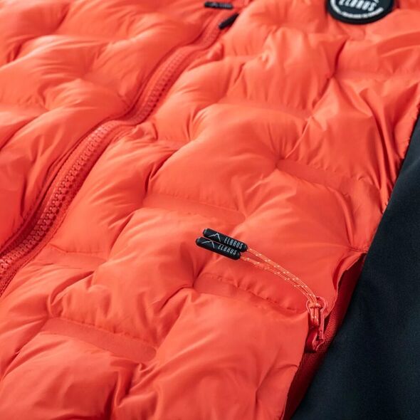Elbrus Dziecięca kurtka przejściowa softshell z ociepleniem pikowana Elbrus Emini Tb pomarańczowo-czarna rozmiar 164