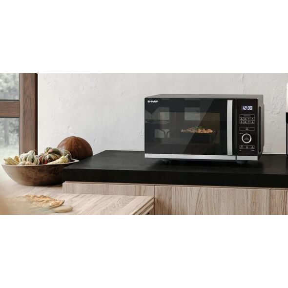 Kuchenka mikrofalowa Sharp Sharp YC-QS254AE-B Mikrowelle 25L schwarz/silber