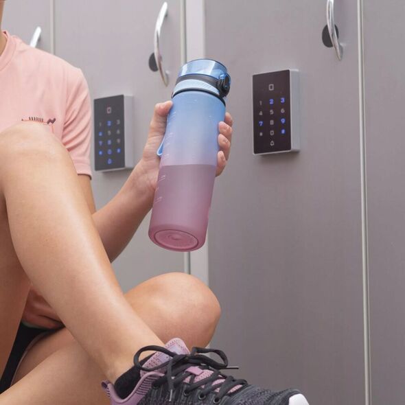 IQ Bidon butelka na wode ze słomką z uchwytem IQ Vie 720ml niebieski