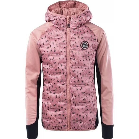 Elbrus Dziecięca kurtka przejściowa softshell z ociepleniem pikowana Elbrus Emini Tg ash różowa rozmiar 158
