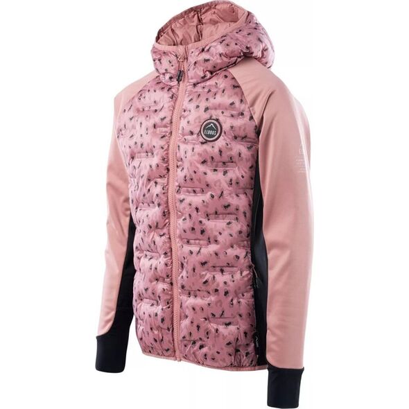 Elbrus Dziecięca kurtka przejściowa softshell z ociepleniem pikowana Elbrus Emini Tg ash różowa rozmiar 158