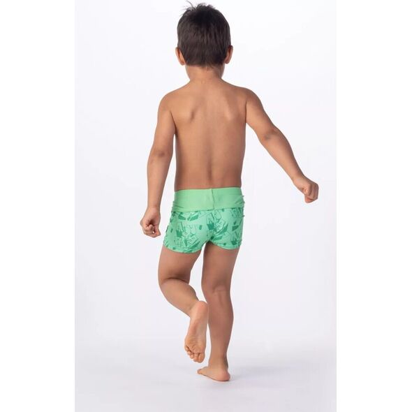 AquaWave Dziecięce bokserki kąpielowe Aquawave IDARO KIDS M000150884 spring bouquet/mint logo print rozmiar 128