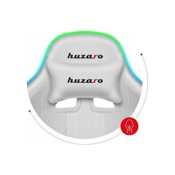 Fotel Huzaro Force 4.7 White RGB