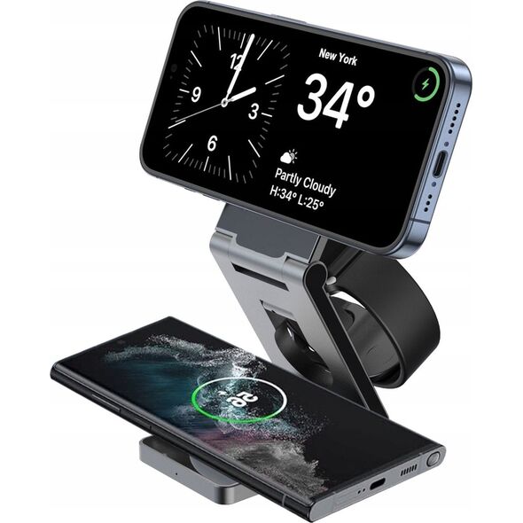 Bezprzewodowa Ładowarka 3w1 QI MagSafe na Telefon Zegarek Słuchawki Proove / Titan Volt