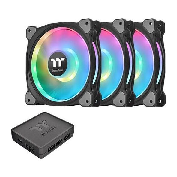 Wentylator Thermaltake Riing Duo 12 RGB 3-pack + Hub (CL-F073-PL12SW-A)