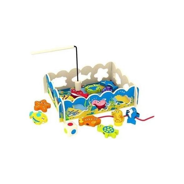 Smily Play Smily Play Drewniana Gra Łowienie Ryb 3w1 Sorter uniwersalny