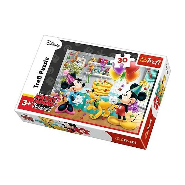 Trefl Puzzle 30el. Myszka Miki Tort urodzinowy (18211)