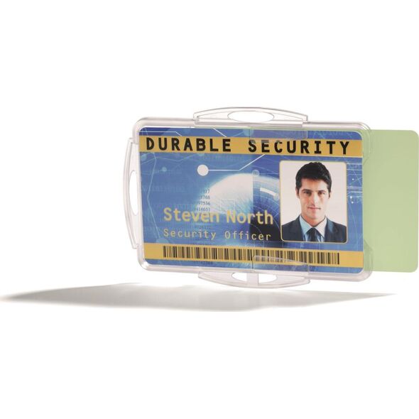 Durable Etui na dwie karty ident.54 x 85 mm, otwarte, 10 szt.przezr.891919 DURABLE