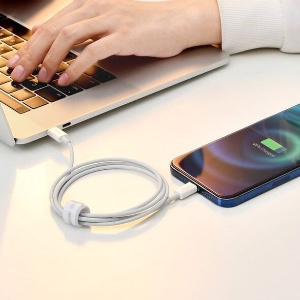 Kabel USB Baseus USB-C - Lightning 2 m Biały (baseus_20210428105812)