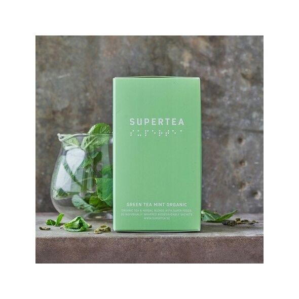 Teministeriet Teministeriet - Supertea Green Tea Mint Organic - Herbata 20 Torebek