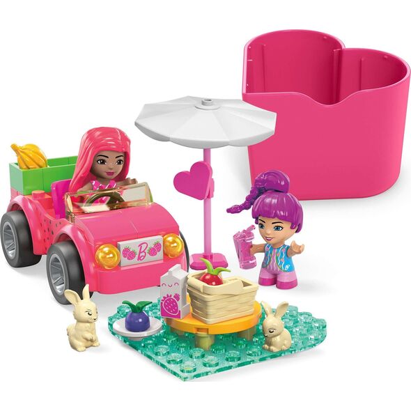 Lalka Barbie Mattel MEGA Barbie Color Reveal Kabriolecik – Wesoła wycieczka Zestaw klocków HKF90