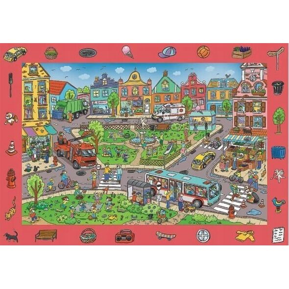 Trefl Puzzle 100 elementów Obserwacyjne Spy Guy Miasto