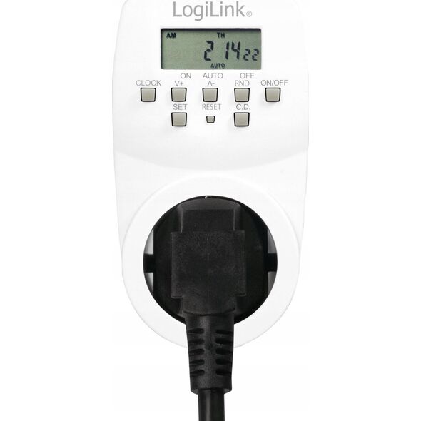 LogiLink Logilink Zeitschaltuhr, Digitaler Timer, Weiss