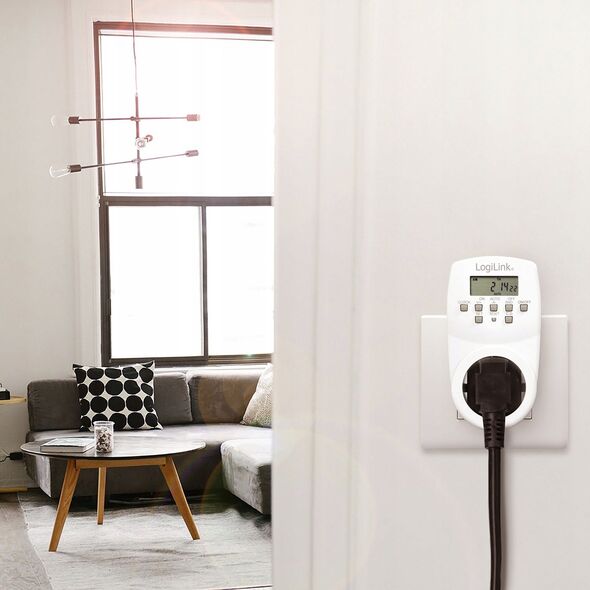 LogiLink Logilink Zeitschaltuhr, Digitaler Timer, Weiss
