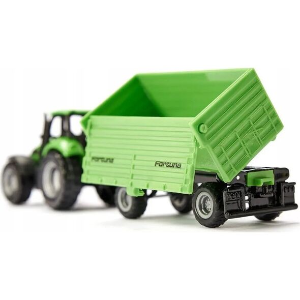 Siku SIKU 1606 Traktor DEUTZ-FAHR z przyczepą 2-osiową Fortuna