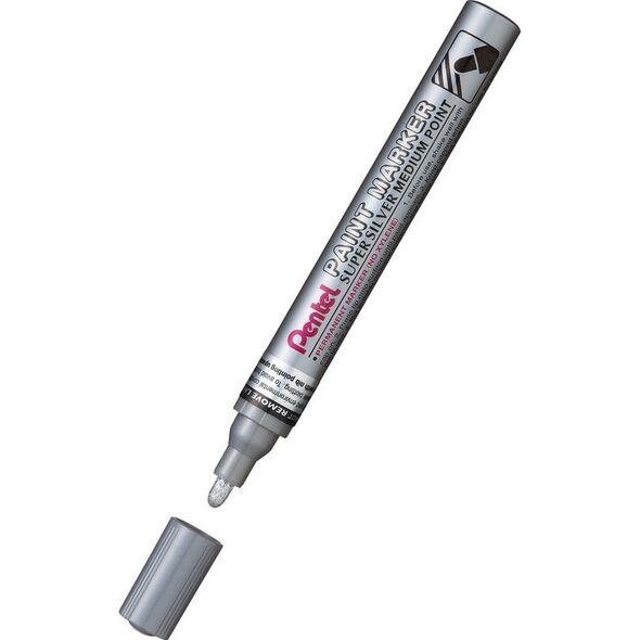 Pentel Marker olejowy Pentel MMP10 srebrny, SREBRNY