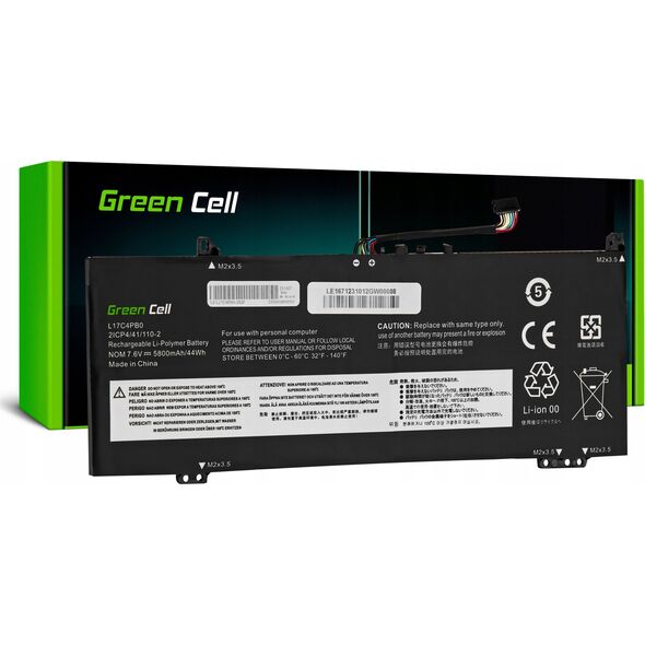 Bateria Green Cell Green Cell Battery L17C4PB0 L17C4PB2 L17M4PB0 L17M4PB2 for Lenovo IdeaPad 530S-14ARR 530S-14IKB Yoga 530-14ARR 530-14IKB