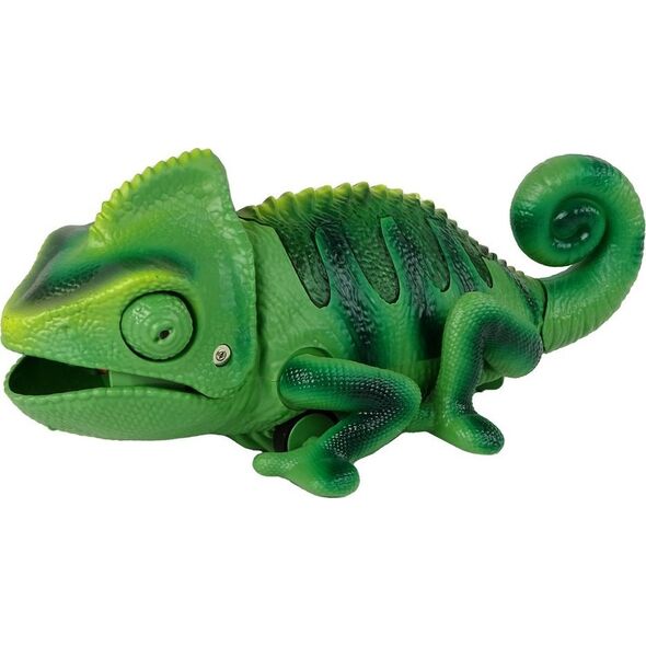 LeanToys Kameleon Zdalnie Sterowany Zielony Światła 28 cm
