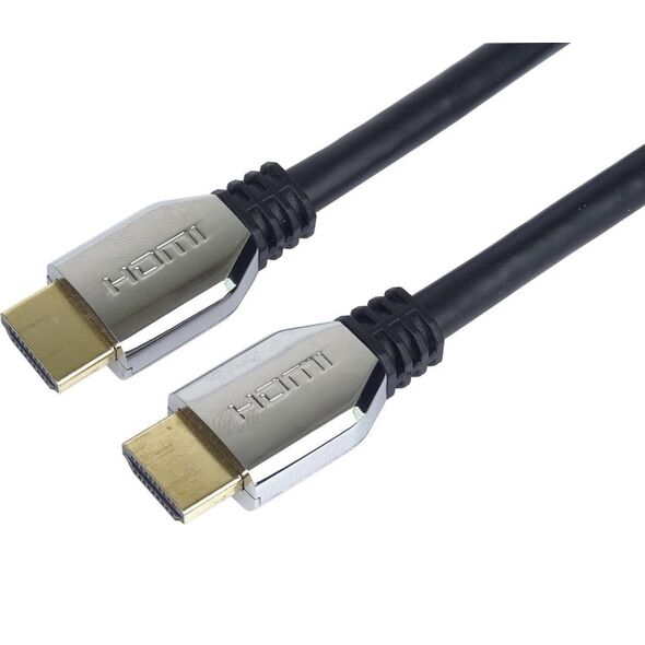 Kabel PremiumCord HDMI - HDMI 0.5m srebrny (kphdm21z05)