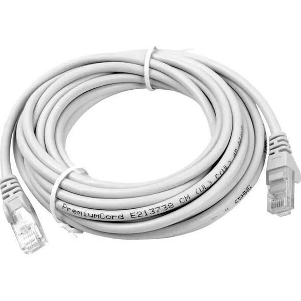 PremiumCord PremiumCord Patch kabel UTP RJ45-RJ45 CAT6 5m šedá