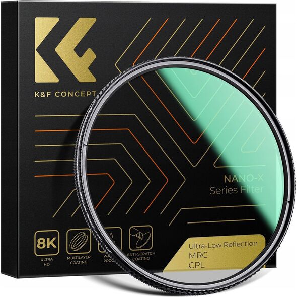 Filtr Kf FILTR Polaryzacyjny CPL K&F CONCEPT NANO-X Ultra-Low Reflection 40.5mm / KF01.2470