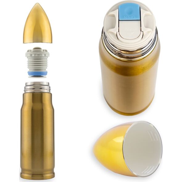 Froster Termos Pocisk 500 ml - prezent dla mężczyzny - taty - dla fana militariów