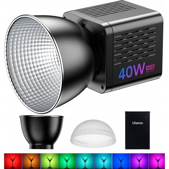 Ulanzi Lampa Led Rgb Gwint 1/4"" Studyjna Filmowa Oświetlenie Ciągłe Studio 2500-6500k Ulanzi / L024 / 40w