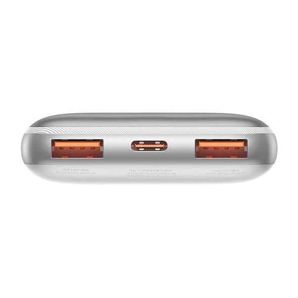 Powerbank Baseus Bipow Pro 10000mAh, 2xUSB, USB-C, 20W (white) 6932172610838