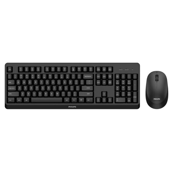 Philips Σετ Πληκτρολόγιο & Ποντίκι Αγγλικό US (SPT6307BL) (PHISPT6307BL) έως 12 άτοκες Δόσεις