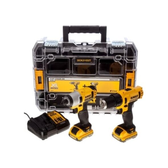 Zestaw elektronarzędzi Dewalt 6-elementowy (DCK211D2T-QW)