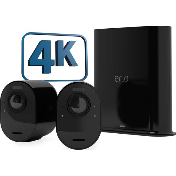 Kamera IP Arlo Arlo Ultra 2 Spotlight Camera Set of 2 black - 4K camera