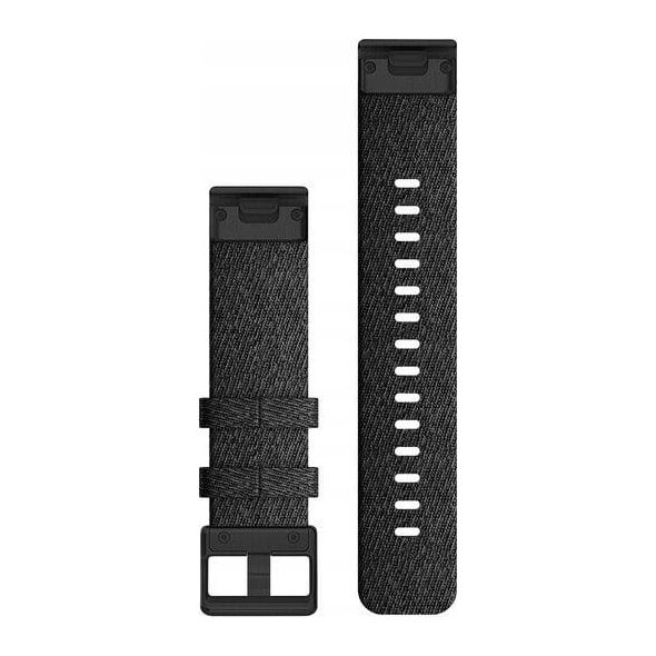 Garmin Pasek materiałowy na nadgarstek QuickFit 20 (czarny / czarna sprzączka) (010-12875-00)