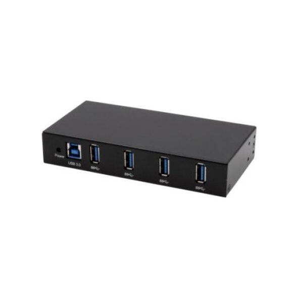 Exsys EXSYS EX-11234HMS 4-portowy HUB USB 3.2 Gen 1 Din-Rail Kit en Wand VIA VL811+ Chipset