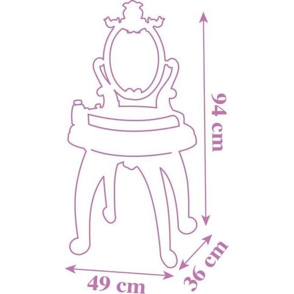 Smoby Toaletka z Krzesełkiem Smoby Princess