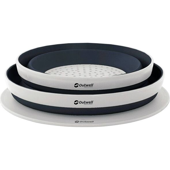 Outwell Zestaw naczyń Outwell Collaps Bowl & Colander Set - navy night Uniwersalny