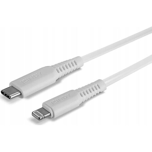 Kabel USB Lindy Lightning - USB-C 1 m Biały (1m USB Type C to Lightning)