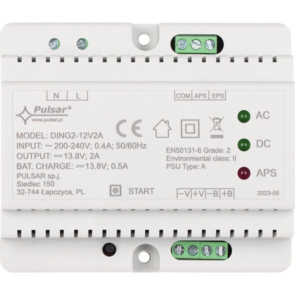 Pulsar ZASILACZ BUFOROWY IMPULSOWY DING2-12V2A PULSAR