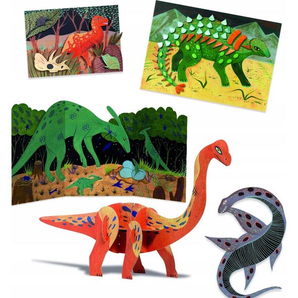 Djeco Djeco Daugiafunkcis rinkinys - Dinozaurų pasaulis