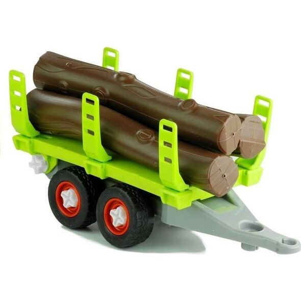 LeanToys Lean Toys Montavimo traktorius su priekaba medienai 43 cm