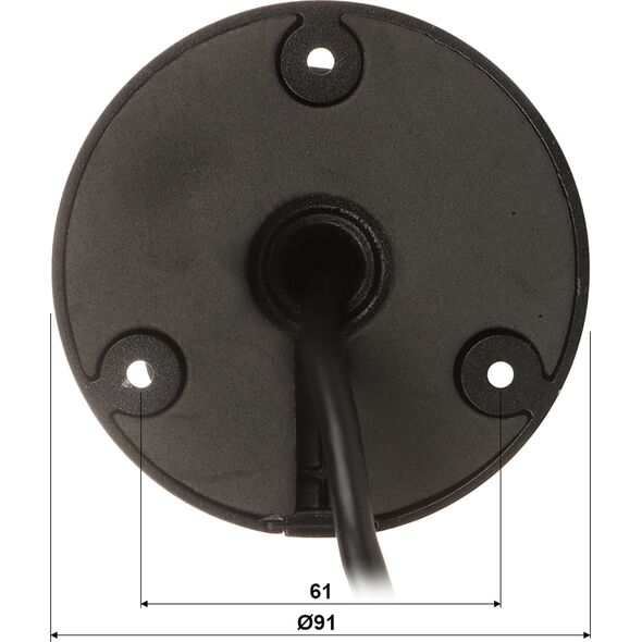 Kamera IP Dahua Technology ANTIVANDALINĖ IP KAMERA IPC-HFW5541T-ASE-0360B-S3-Juodas WizMind S - 5 Mpx 3.6 mm DAHUA