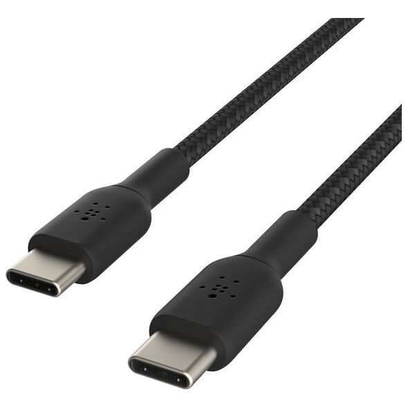 Kabel USB Belkin Belkin BOOST CHARGE braided Cab. USB-C/USB-C 15cm sw.CAB004BT0MBK