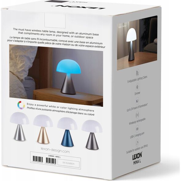 Lampa stołowa Lexon Lexon Mina L Lampa LED granatowy/navy LH65MDB