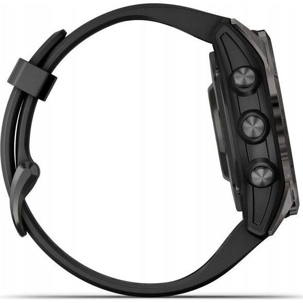 Zegarek sportowy Garmin Garmin fēnix® 7S Pro Sapphire Solar Carbon Grey DLC Titanium/Black 42mm