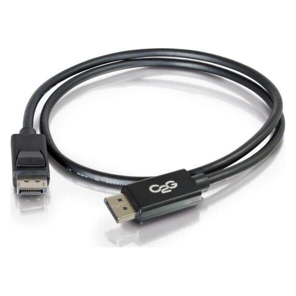 Kabel C2G C2G 3ft Ultra High Definition DisplayPort Cable with Latches - 8K DisplayPort Cable - M/M - DisplayPort-Kabel - DisplayPort (M) zu DisplayPort (M) - 91.4 cm - eingerastet - Schwarz