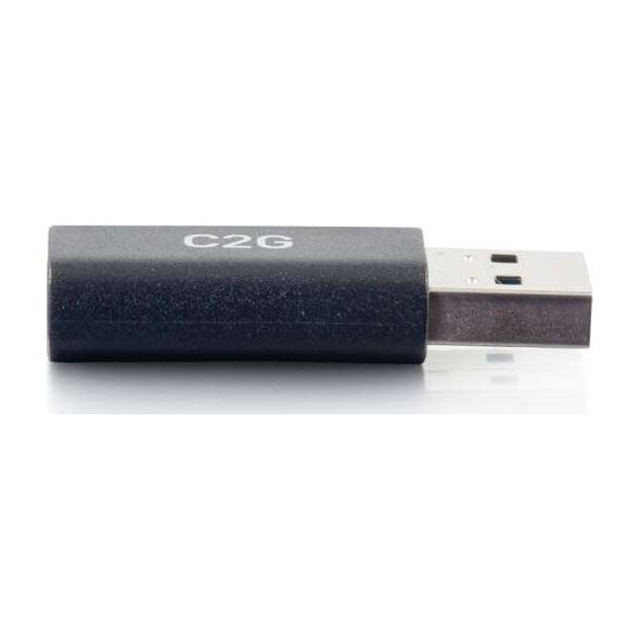 Adapter USB C2G C2G USB C to USB Adapter - SuperSpeed USB Adapter - 5Gbps - F/M - USB-Adapter - 24 pin USB-C (W) umkehrbar zu USB Typ A (M) - USB 3.0 - geformt - Schwarz