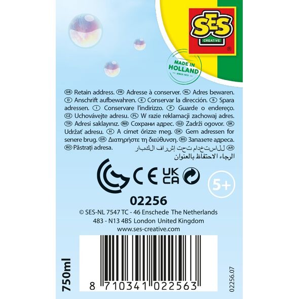 SES SES Uzupełniacz mega baniek mydl.750ml 02256