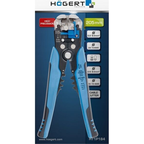 Högert Technik HOGERT ŚCIĄGACZ AUTOMATYCZNY IZOLACJI 0,25-6,0mm2